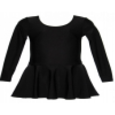 Long sleeve leotard with the skirt