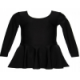 Long sleeve leotard with the skirt