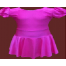 Short sleve leotard with skirt